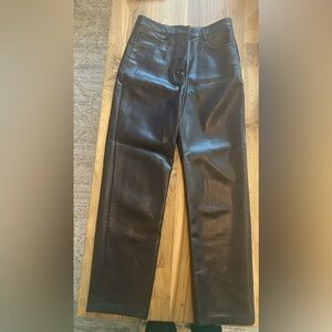 Aritzia Wilfred leather pants size 4.